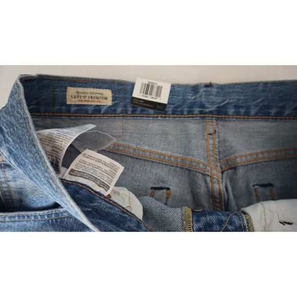 Levi's Premium 501 Men's Sz 33x32 Blue '93 Straight Leg Button Fly Jeans $98 - Picture 10 of 11